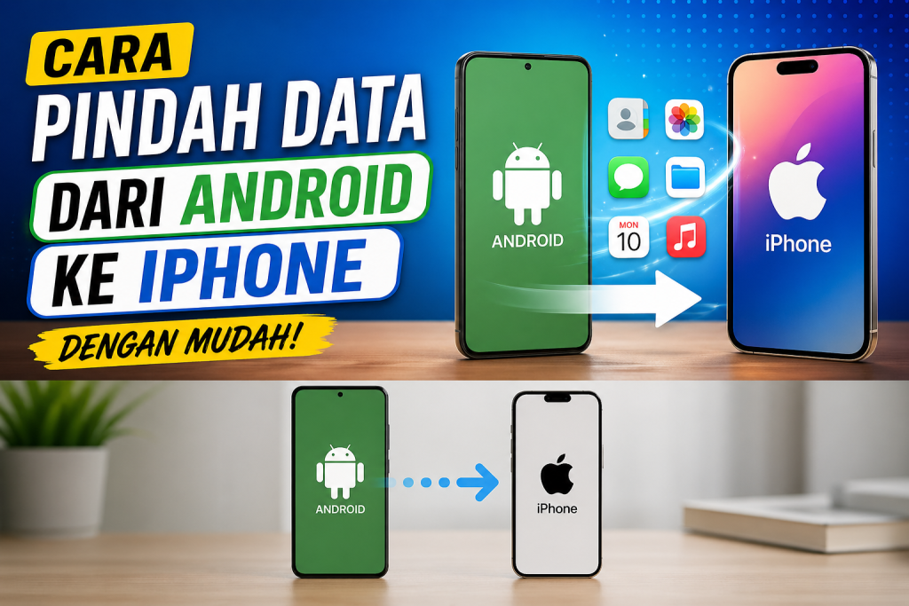 cara pindah data dari android ke iphone dengan mudah